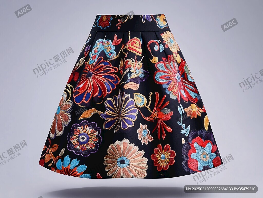 碎花半裙圖案