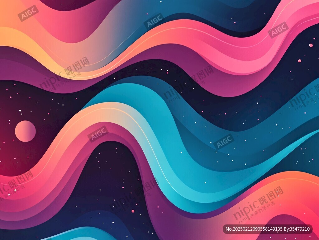 漸變風(fēng)插畫