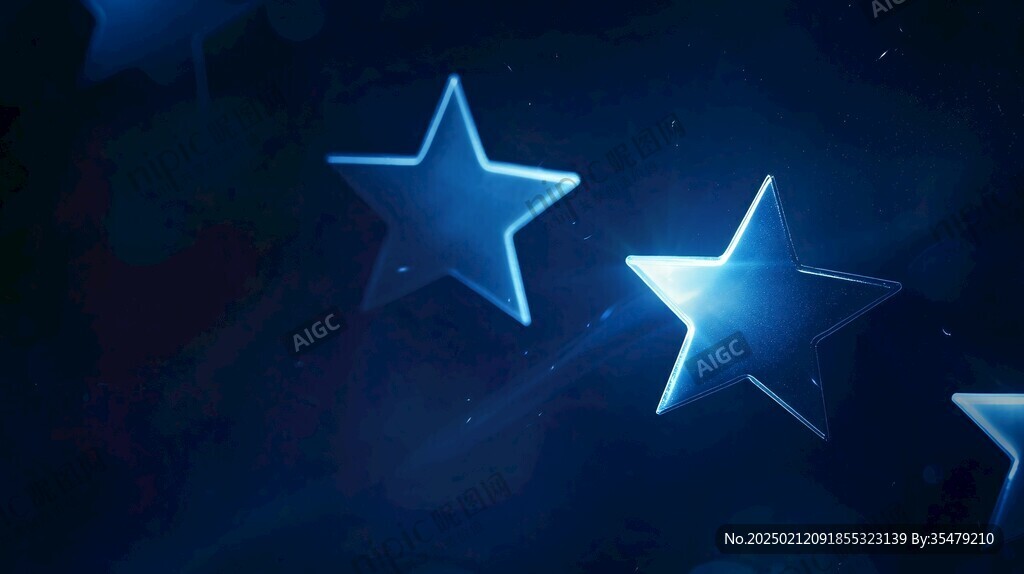 藍色星光壁紙
