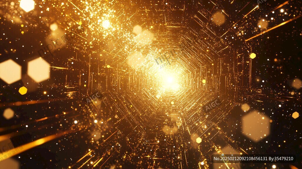 金色無限科技背景
