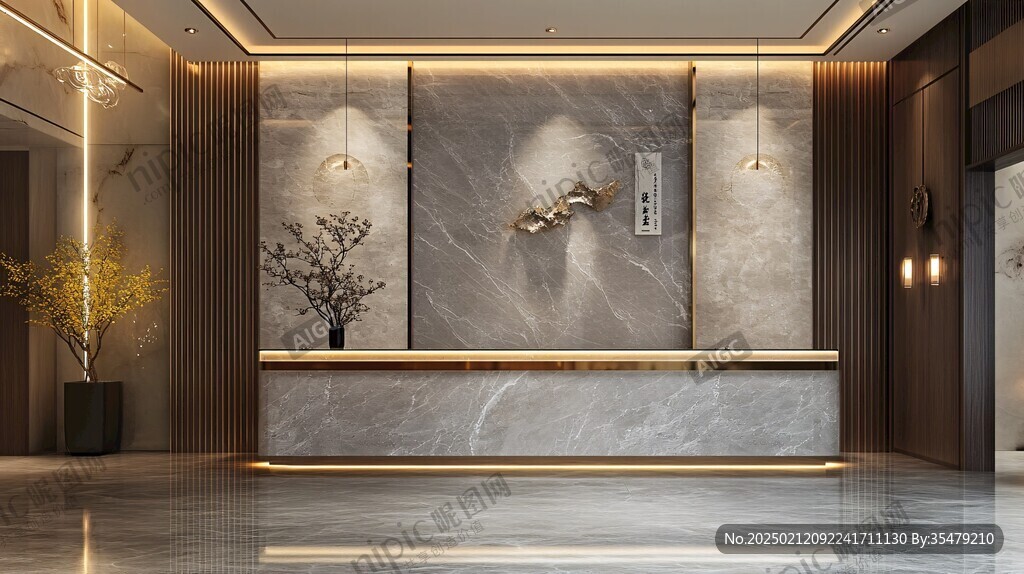 新中式酒店前臺(tái)