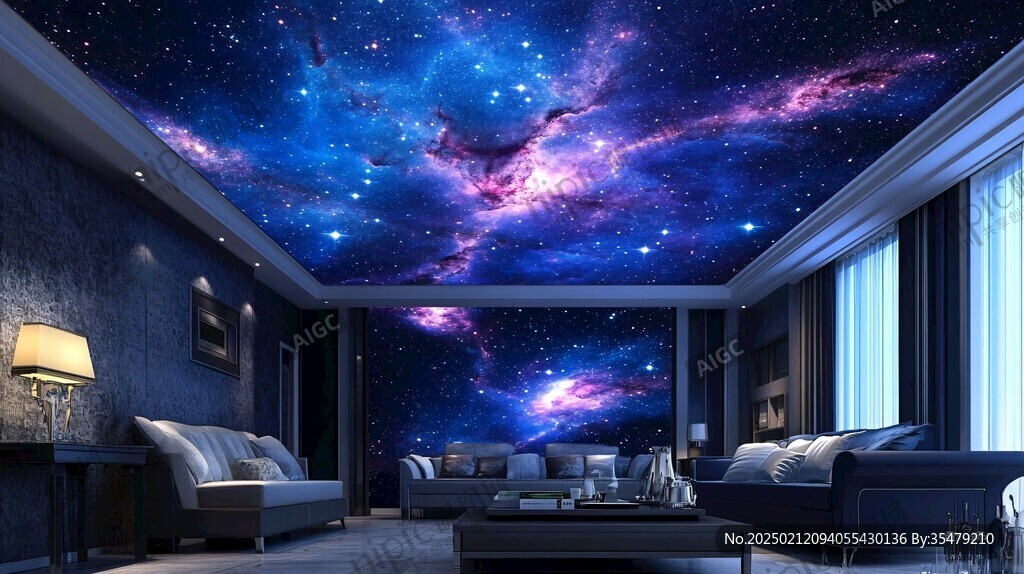 宇宙銀河系背景墻