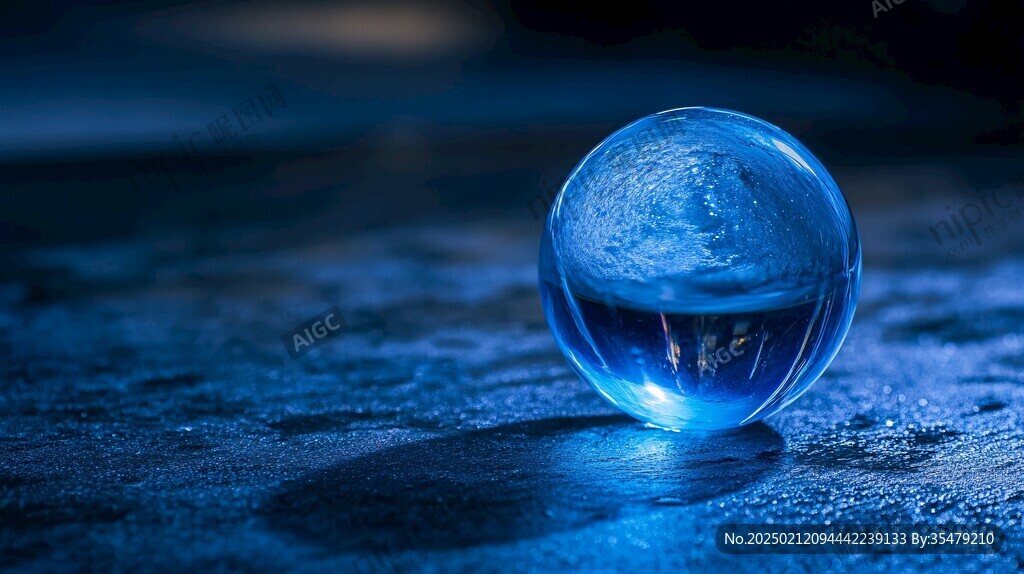 藍色水晶球