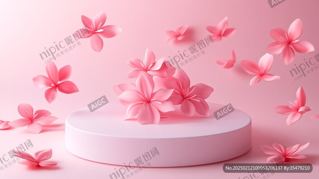 3d立體簡約花