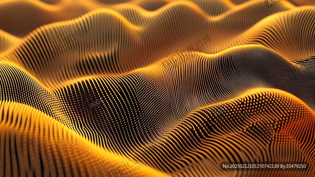 金色山脈3d立體山脈