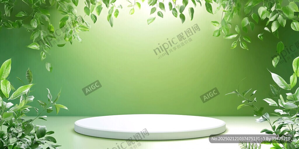 創(chuàng)意綠葉背景環(huán)保綠葉