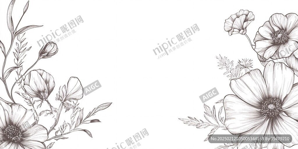 歐式手繪花卉