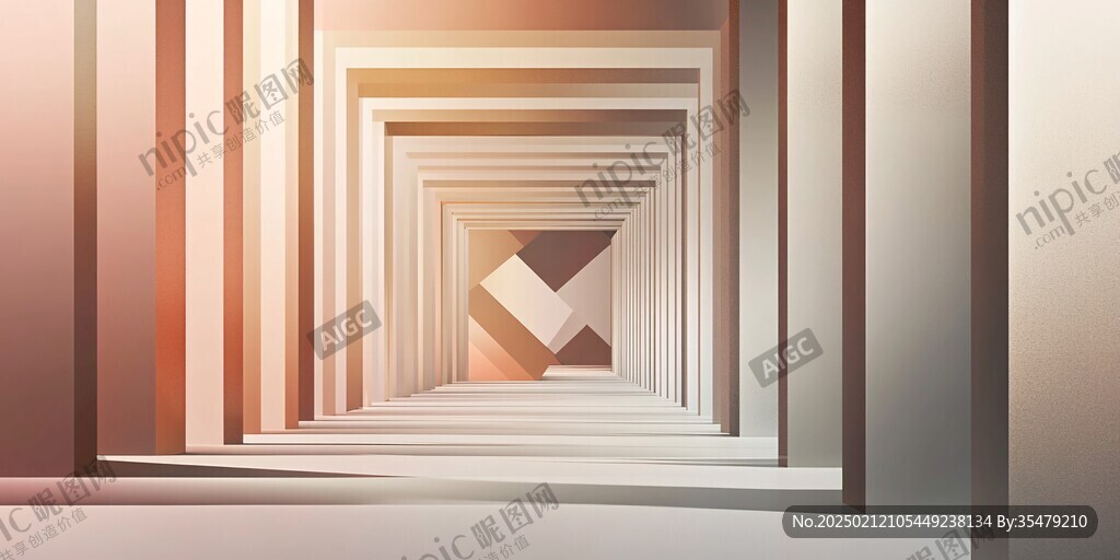 立體幾何光影裝飾畫
