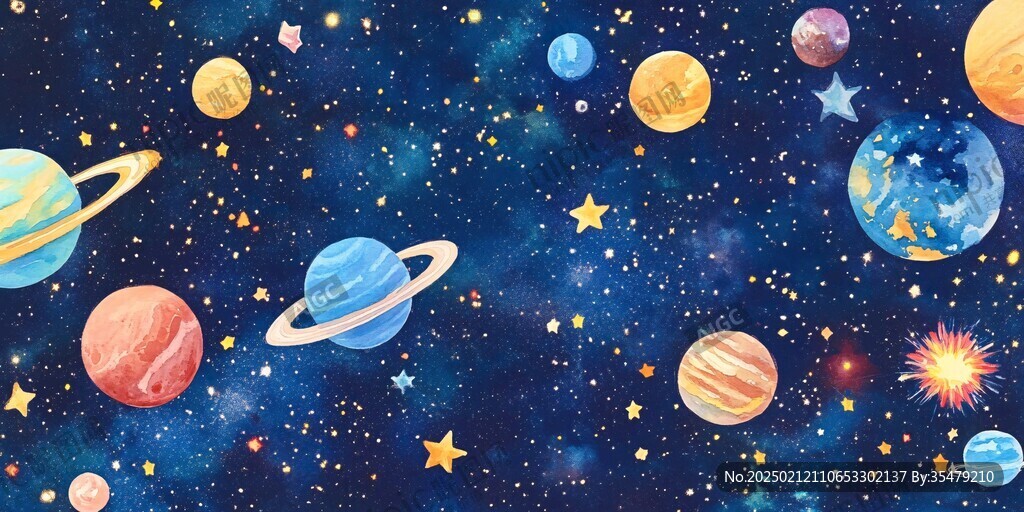 宇宙星球插畫