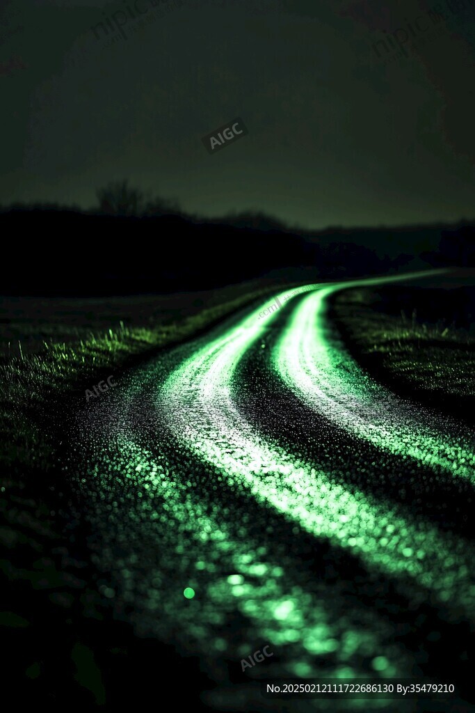 夜間光影路