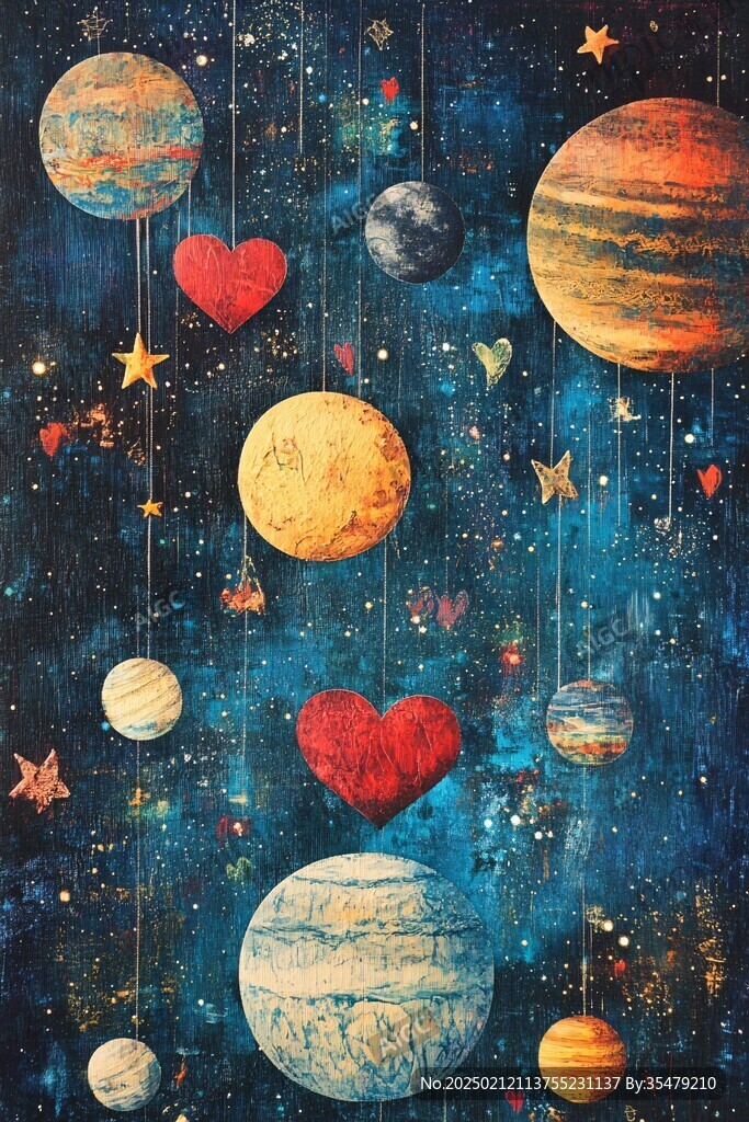 星球室內背景墻