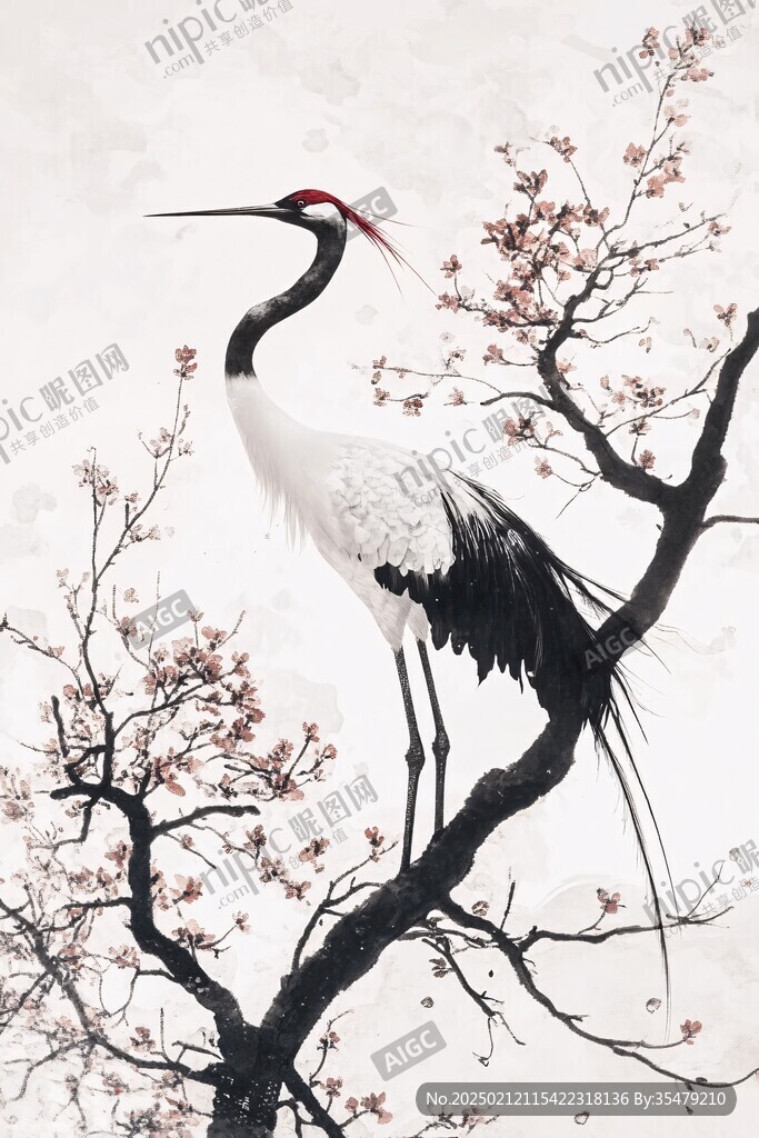 古風(fēng)古典仙鶴