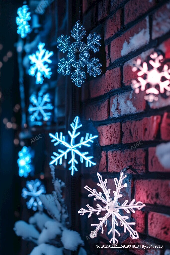 雪花裝飾燈