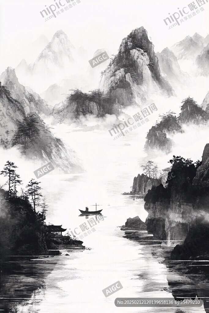 壁紙水墨山水