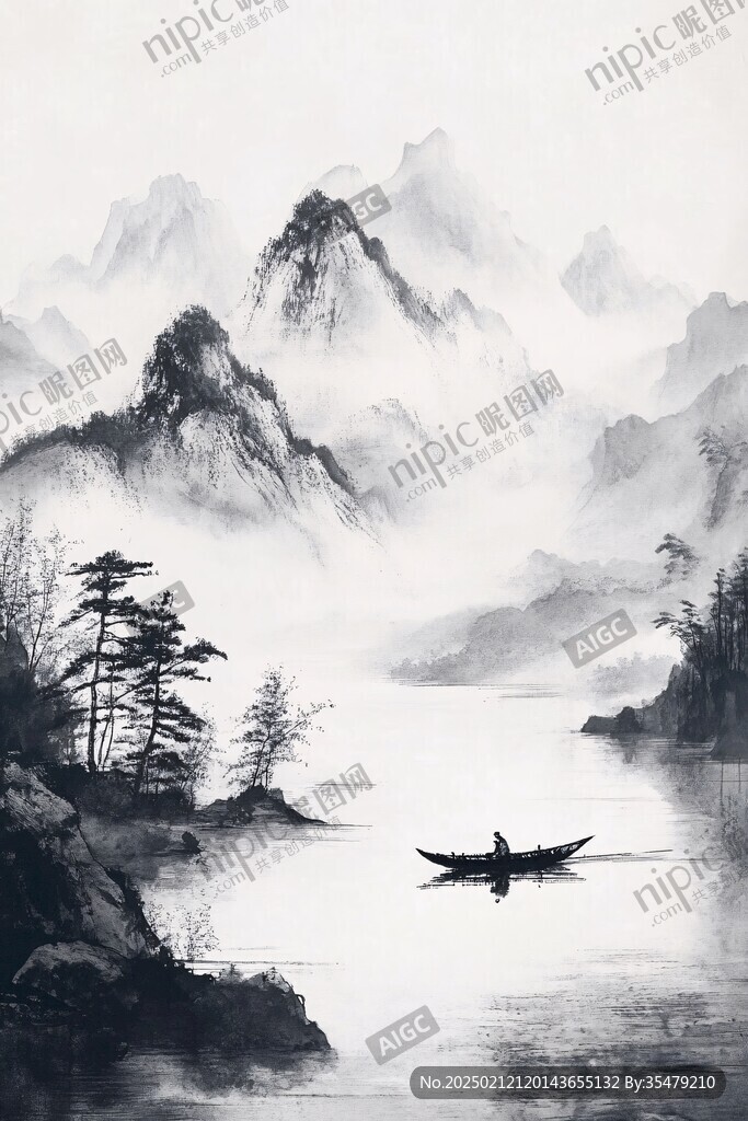 壁紙水墨山水