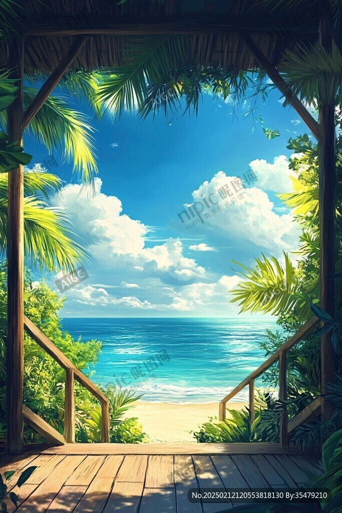 動(dòng)漫海邊