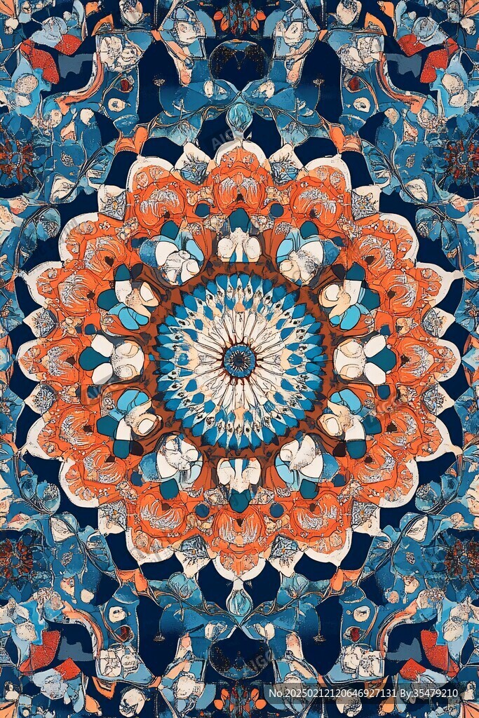 萬花筒花紋抽象底紋