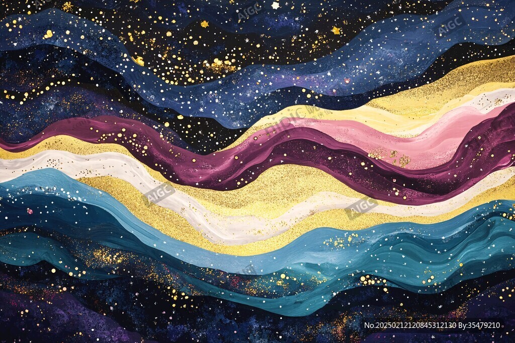 抽象寫意星辰大海