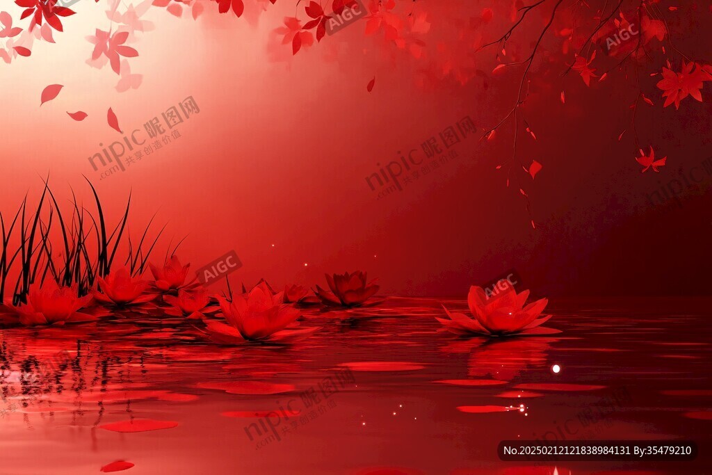 紅楓葉桌面背景