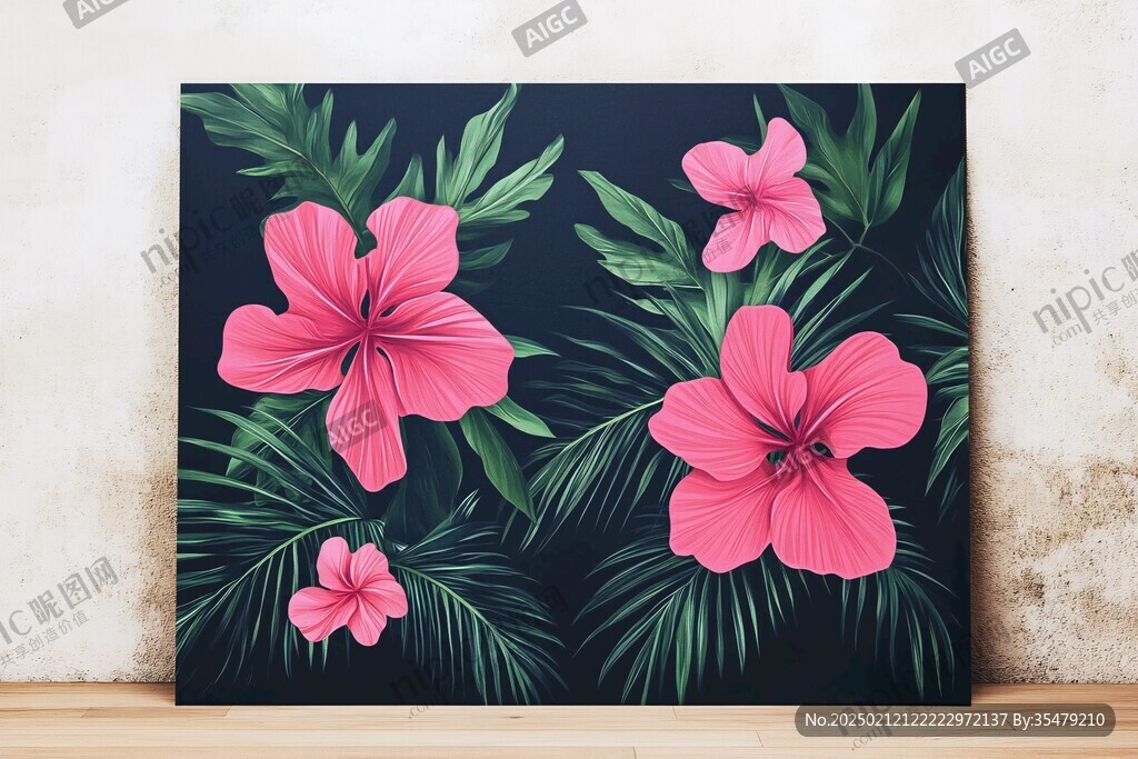 熱帶植物裝飾畫(huà)