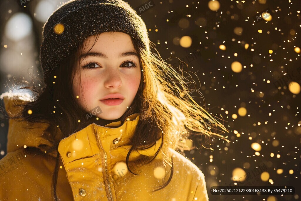 雪地少女