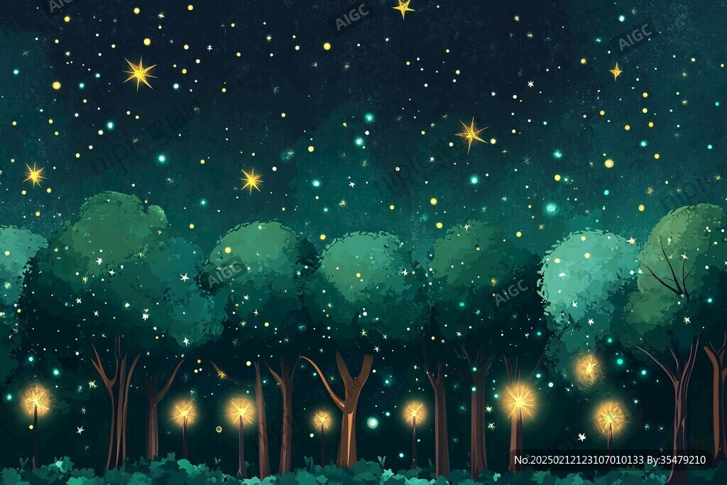 夜色森林景