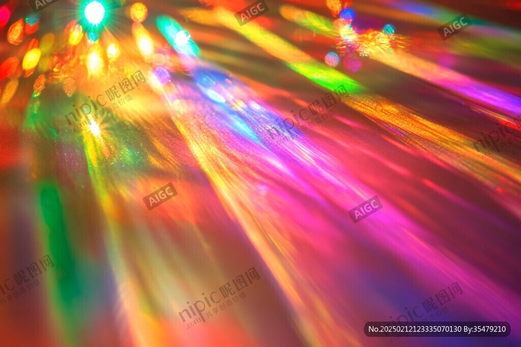 色彩斑斕夢幻燈光