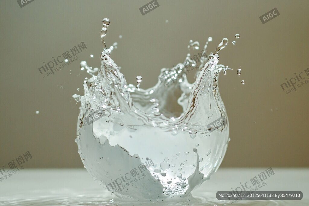 唯美水花