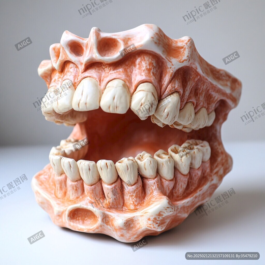 直立人牙齒模型