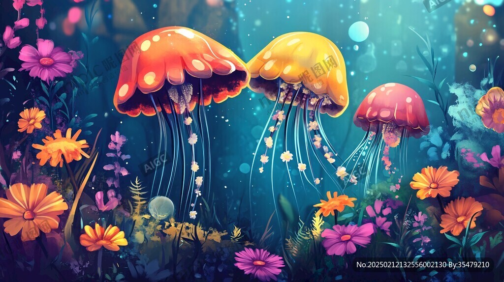 海洋生物夢幻水母