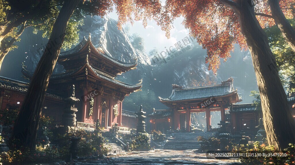 宏大寺廟場景