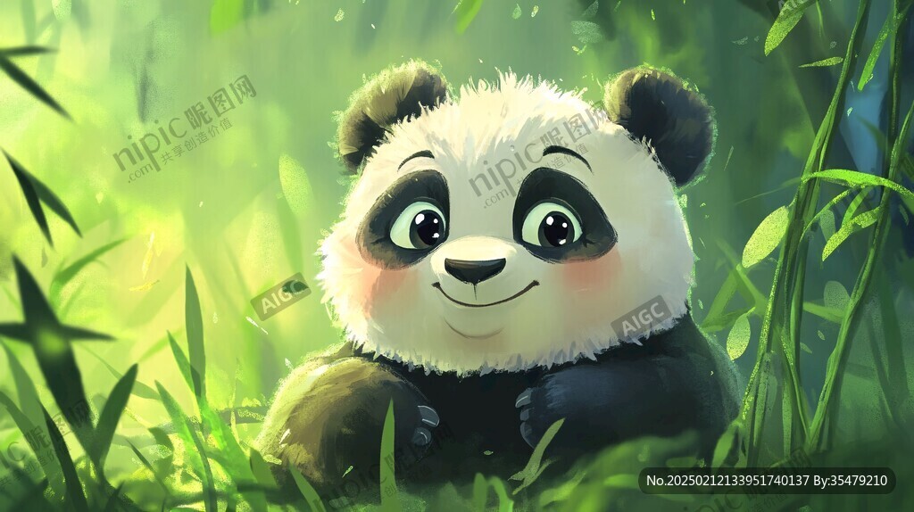 卡通熊貓壁紙