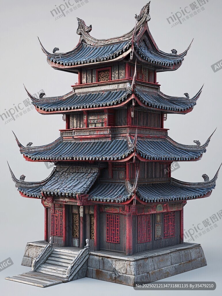 中式古典塔樓