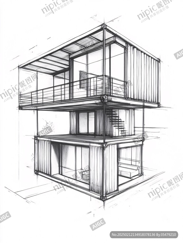 建筑手繪圖