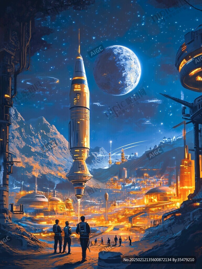科幻題材插畫