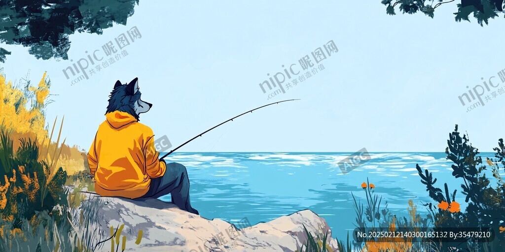 看釣魚的人