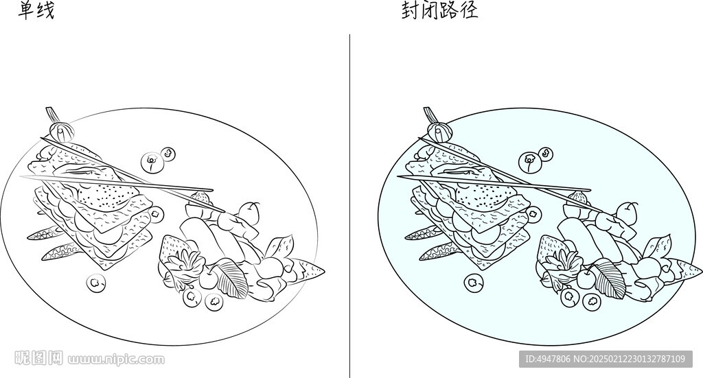甜品 矢量圖