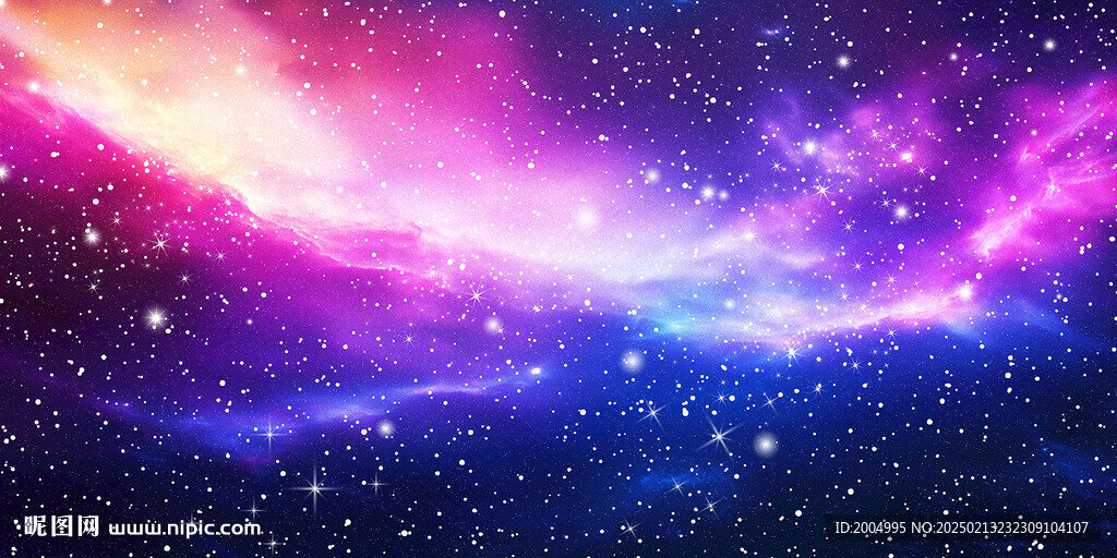 ktv藍(lán)紫色意境星空背景墻