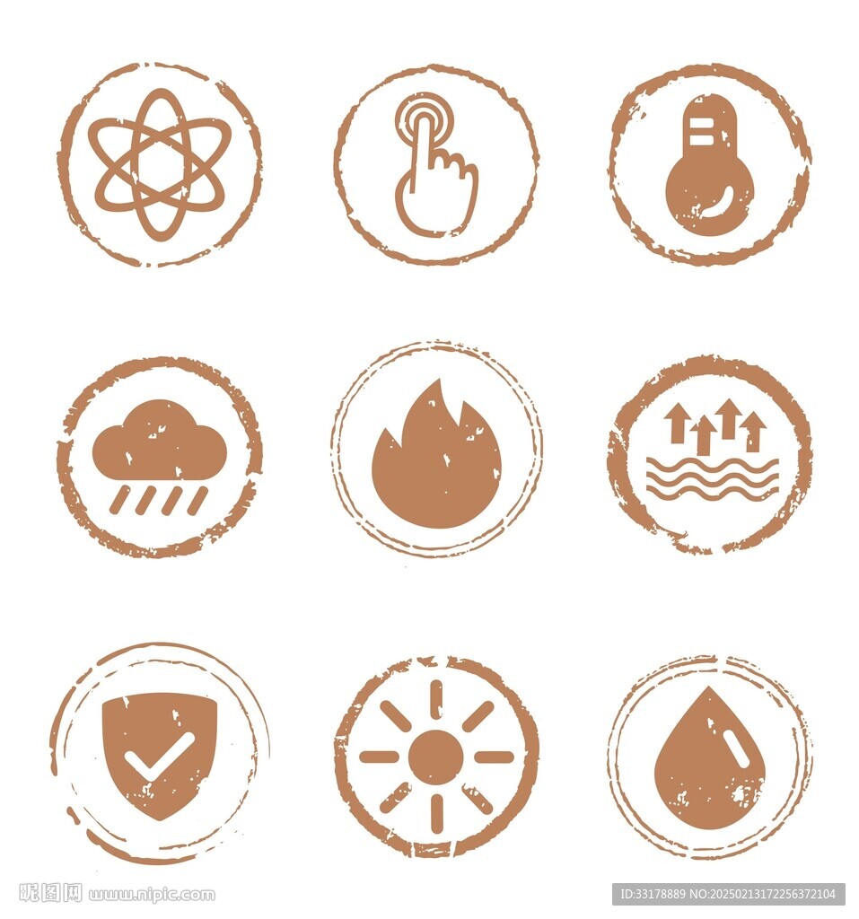 矢量創(chuàng)意中國風(fēng)水墨圖標(biāo)icon