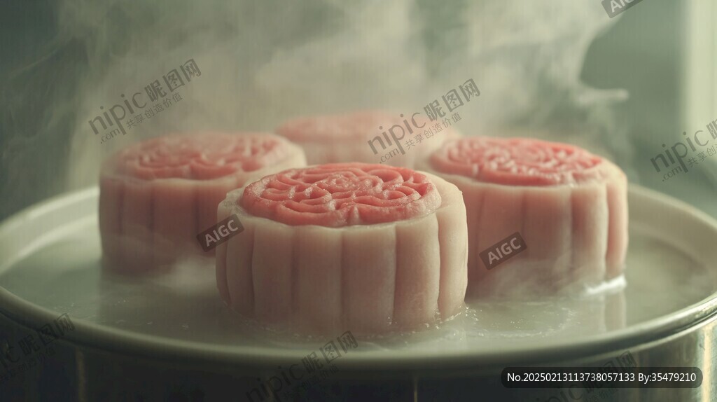 水蜜桃味的月餅