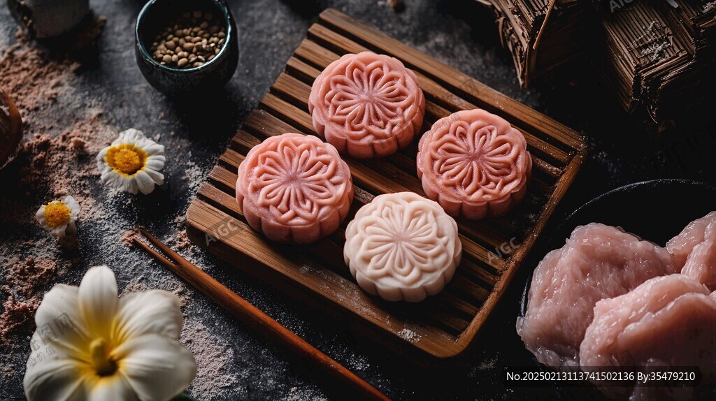 高清冰皮月餅