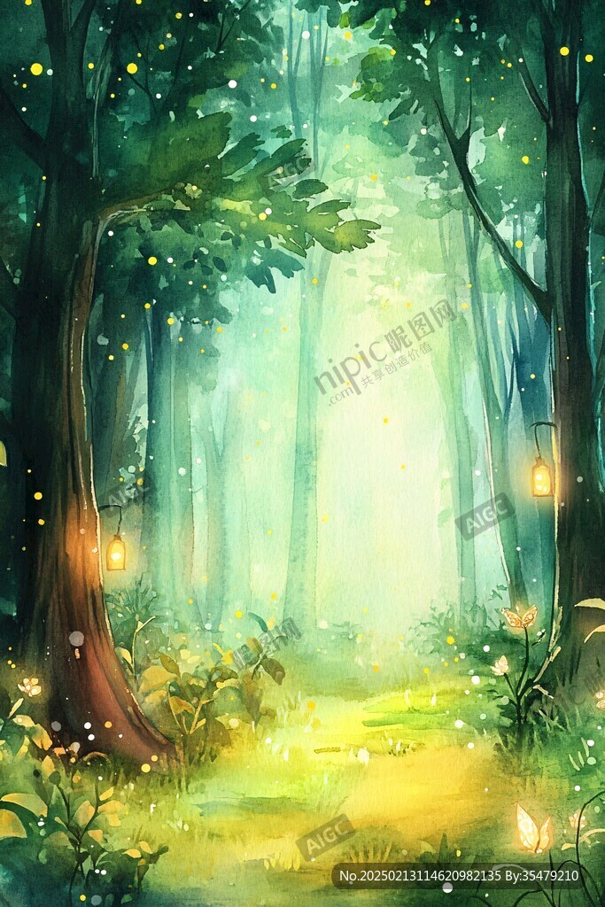 魔法森林插畫