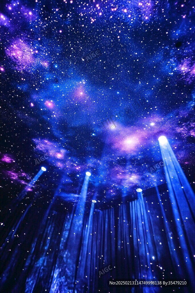 夢幻星光舞臺背景