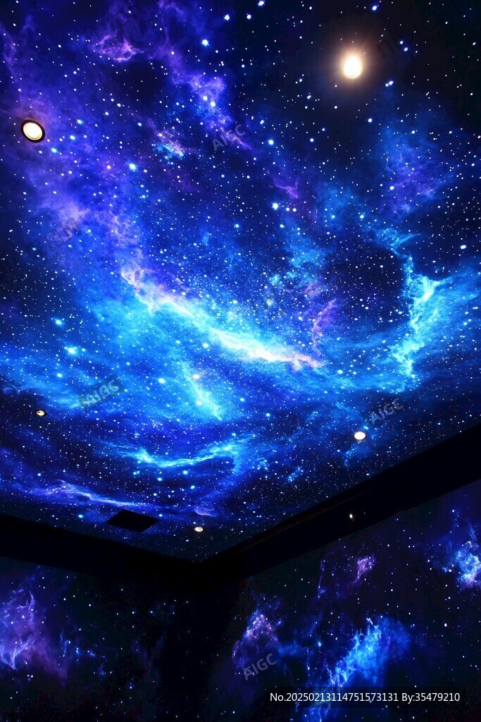 3d宇宙壁畫