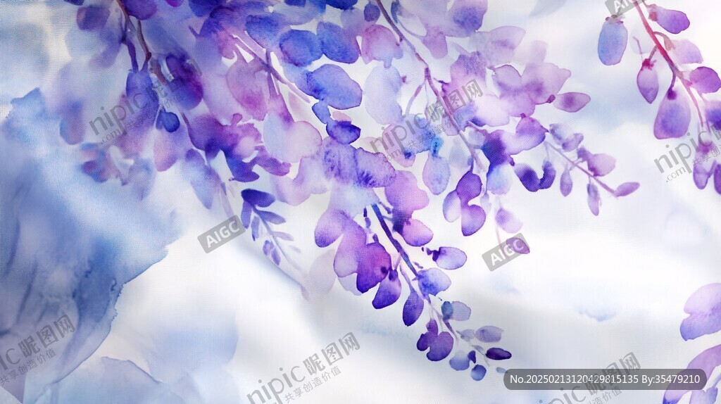 浪漫藍(lán)花楹背景素材