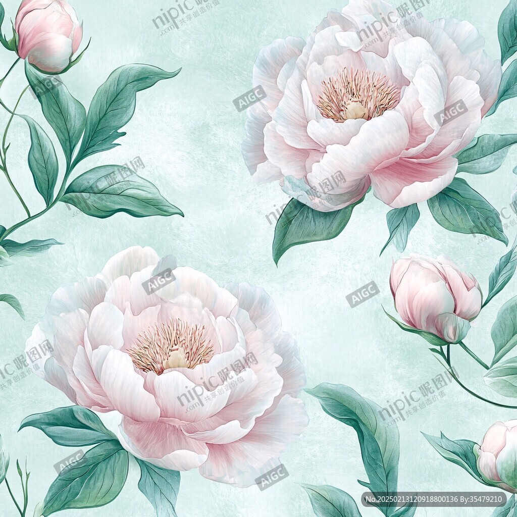 芍藥花花紋