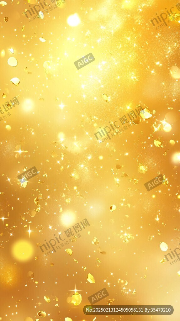 高清金色夢幻光斑