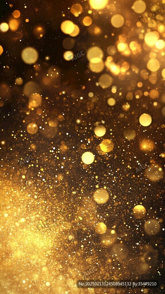 高清金色夢幻光斑