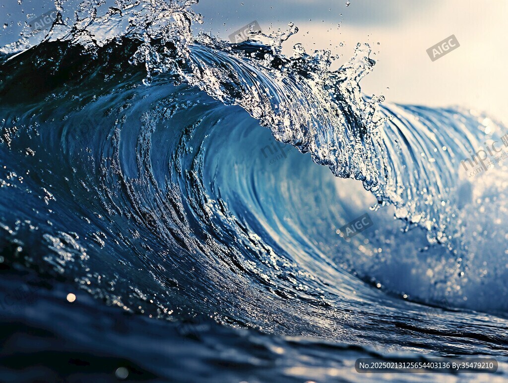 浪花高清背景