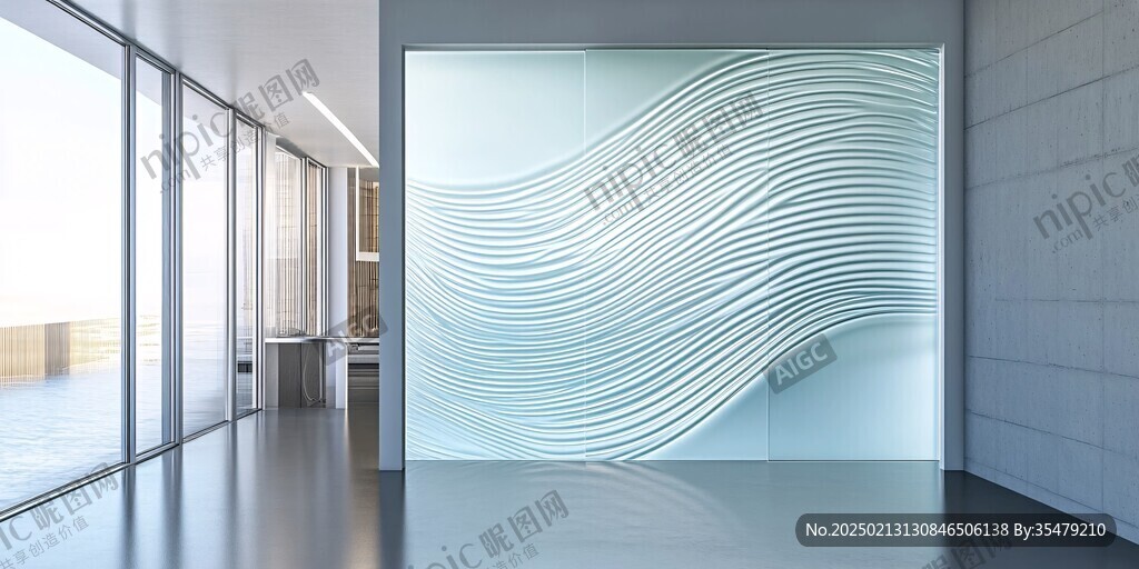 波浪造型玻璃墻